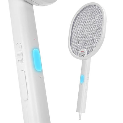 1200mAh 3000V Çıkış UV Işıklı Şarjli Katlanabilir Askılı Raket Sinek Öldürücü AS-A26