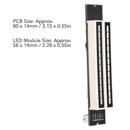 12Bit Led Müzik Seviyesi Gösterge Modülü Turuncu Kırmızı DC12Volt