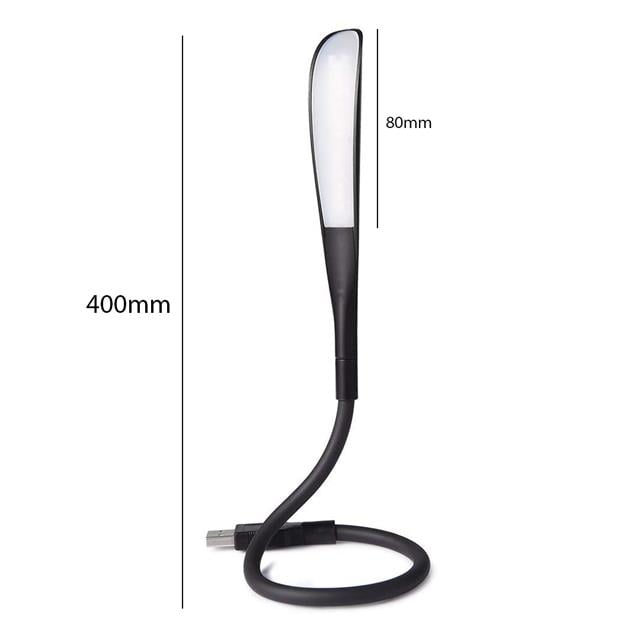 14 Ledli Siyah Esnek Usb Led Lamba