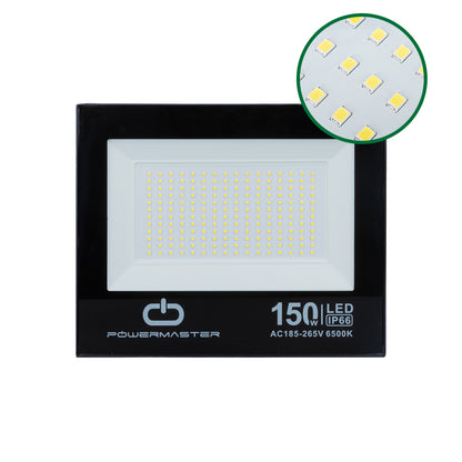 150 WATT - 220 VOLT 6500K IP66 150* IŞIK AÇISI SİYAH SLİM KASA BEYAZ LED PROJEKTÖR