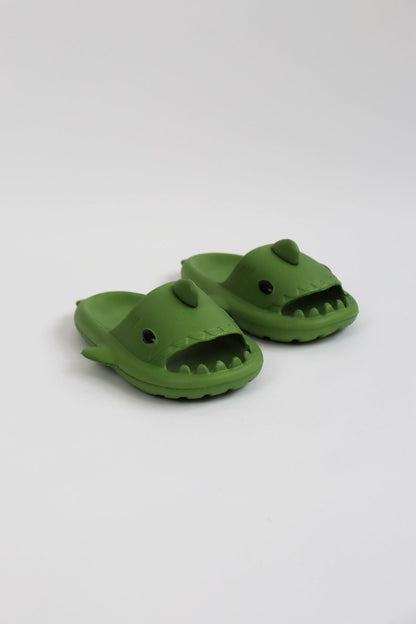 WG500 Köpekbalığı Haki Unisex Tam Ortopedik Terlik Shark Slides