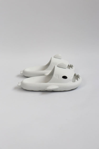 WG500 Köpekbalığı Beyaz Unisex Tam Ortopedik Terlik Shark Slides Cocuk