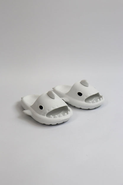 WG500 Köpekbalığı Beyaz Unisex Tam Ortopedik Terlik Shark Slides Cocuk