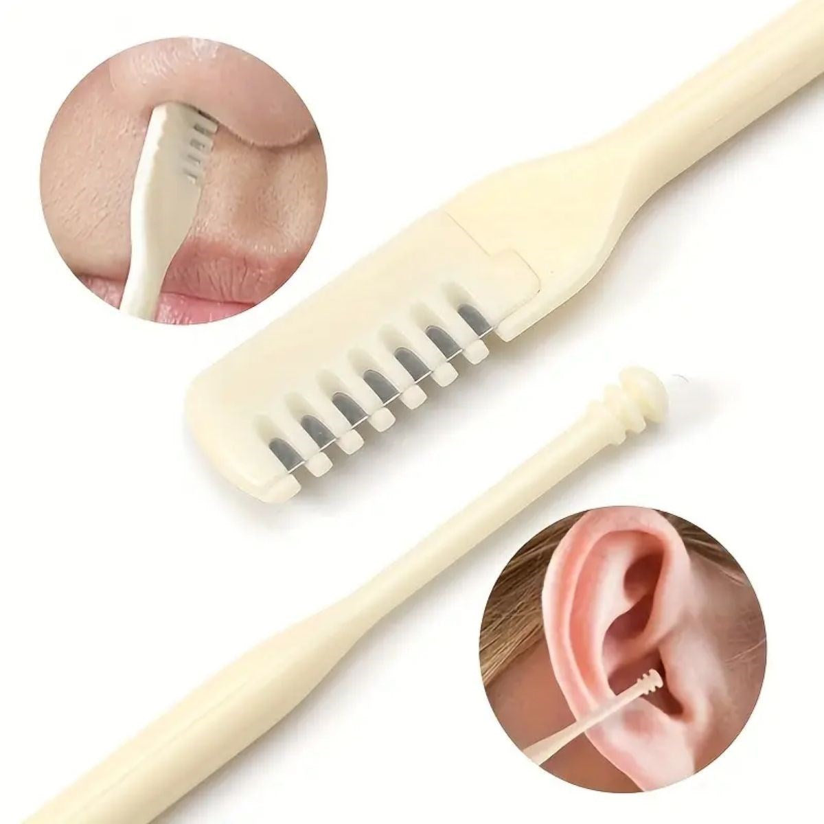 2&amp;apos;Si Bir Arada 2 Parça Kutulu Burun Kıl Alma ve Kulak Temizleme Aparatı