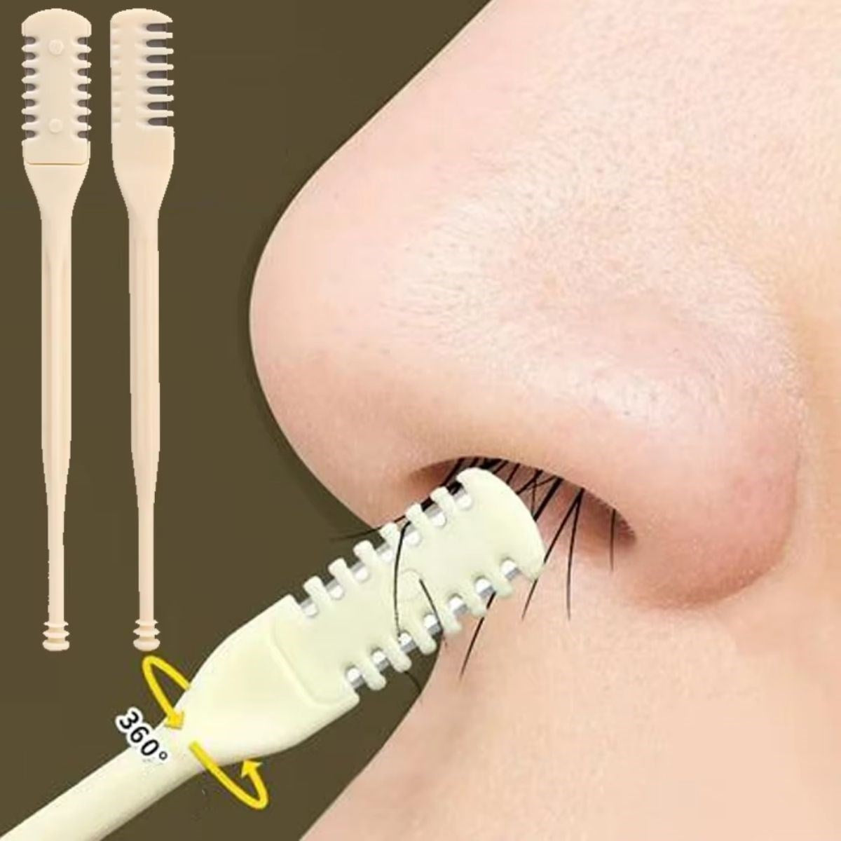 2&amp;apos;Si Bir Arada 2 Parça Kutulu Burun Kıl Alma ve Kulak Temizleme Aparatı