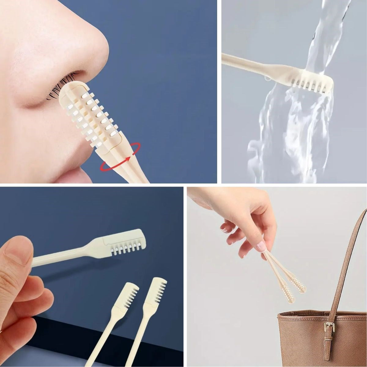 2&amp;apos;Si Bir Arada 2 Parça Kutulu Burun Kıl Alma ve Kulak Temizleme Aparatı