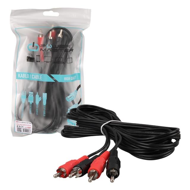 2 RCA + 2 RCA KABLO 5 METRE