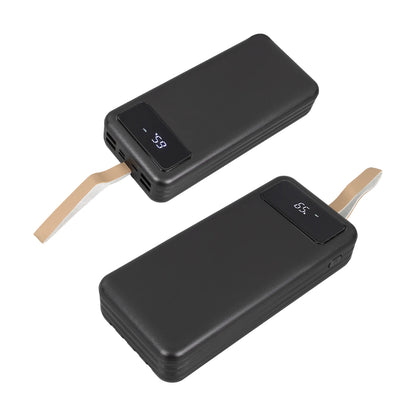 20000 MAH DİJİTAL GÖSTERGELİ USB-MICRO-LIGHTNING-TYPE-C GİRİŞLİ VE KABLOLU POWERBANK