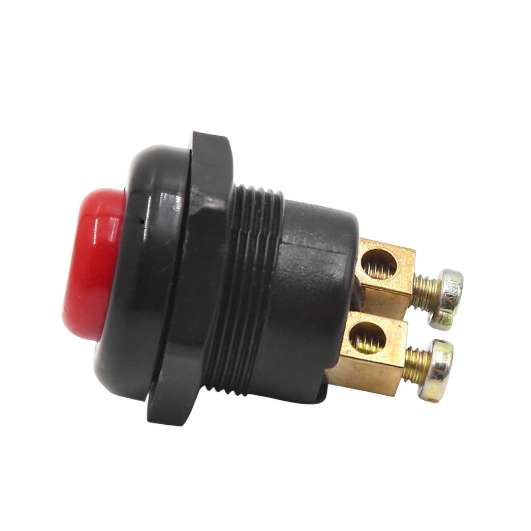 22 MM PLASTİK 2P MARŞ-KORNA BUTONU KIRMIZI (IC-180A-1)