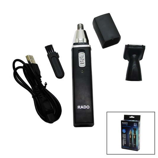 2IN1 BURUN - KULAK KIL ALMA - ENSE ÇİZİM USB SARJLI TRAŞ MAKİNESİ RD-3138