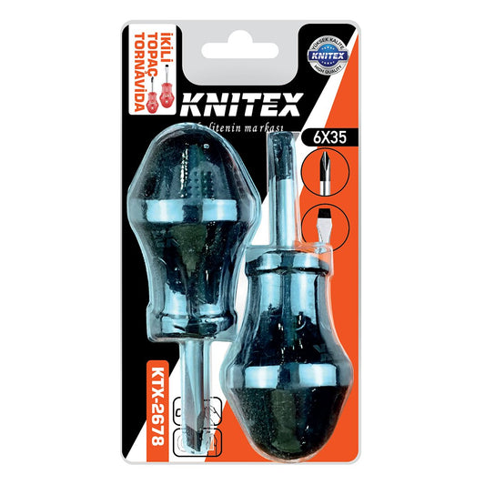 2PCS - YILDIZ-DÜZ  TOPAÇ TORNAVİDA SETİ 6X35