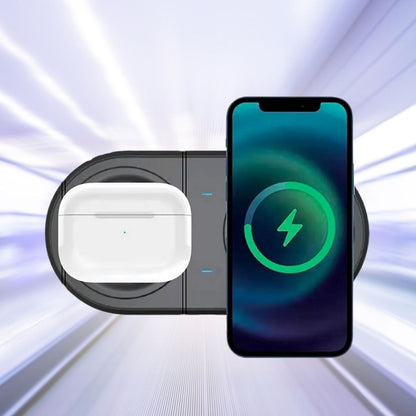 2si 1arada Kablosuz Saat,Kulaklık ve Telefon Hızlı Şarj Etme Aparatı