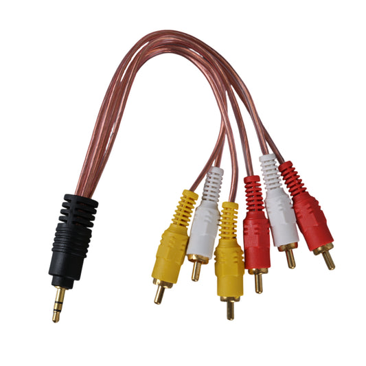 3.5 MM STEREO ERKEK / 6 RCA ERKEK 5+1 KABLO