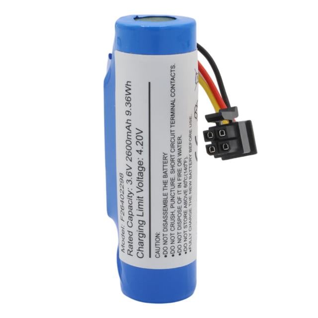 3.6V 2600mAh 4 Pin Soketli Beko Yazar Kasa Pos Cihazı Pili 18650 Lityum Batarya (VPS906R)