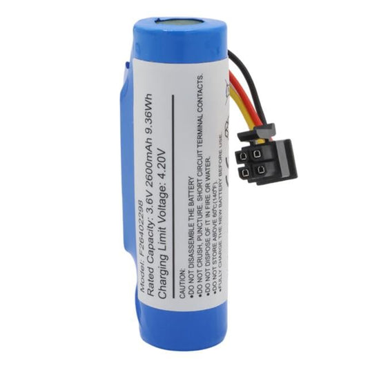 3.6V 2600mAh 4 Pin Soketli Beko Yazar Kasa Pos Cihazı Pili 18650 Lityum Batarya (VPS906R)