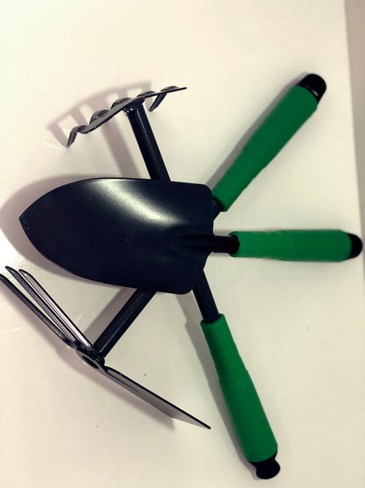 3 Parça Bahçe Seti - Çapa Tırmık Kazma Set