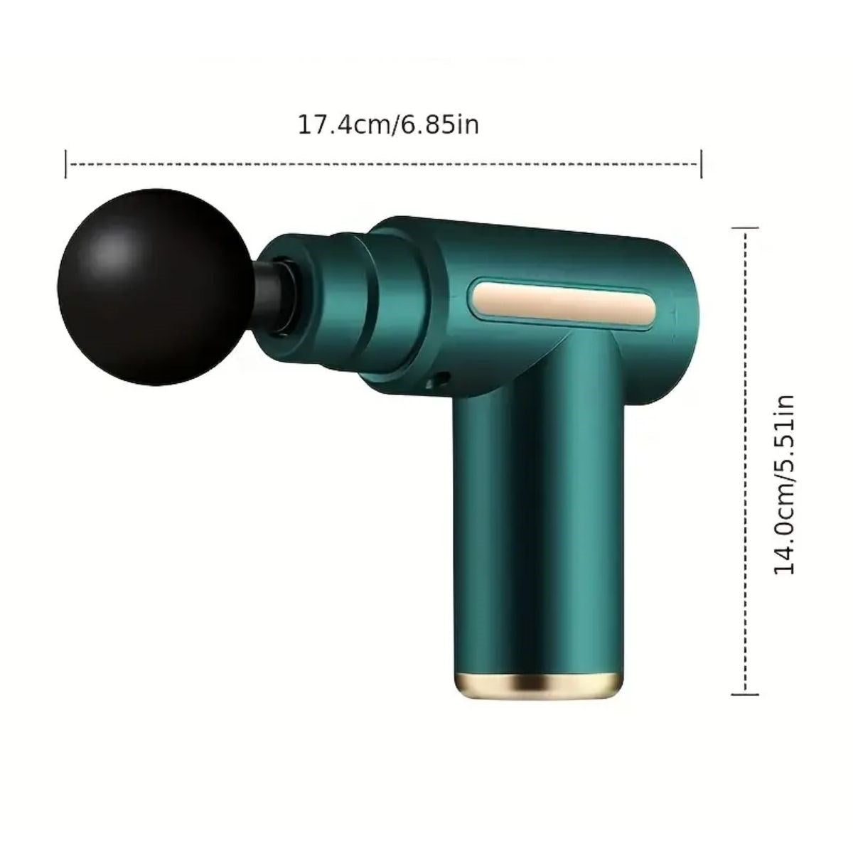 4 Masaj Başlıklı Titreşim, Şarj Edilebilir Küçük Masaj Aleti,Masaj Tabancası