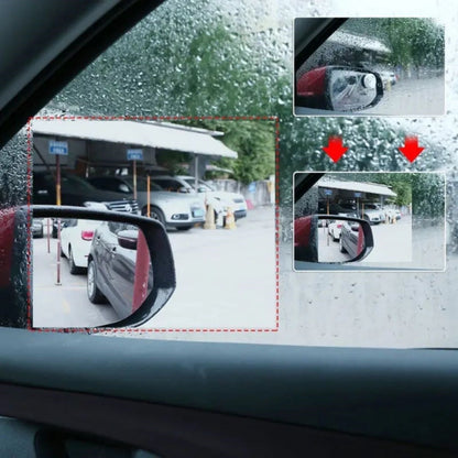 4 Parça Yan Aynalar ve Yan Camlar İçin Araç Ayna Yağmur Kaydırıcı ve Cam Buğu Önleyici Film Seti