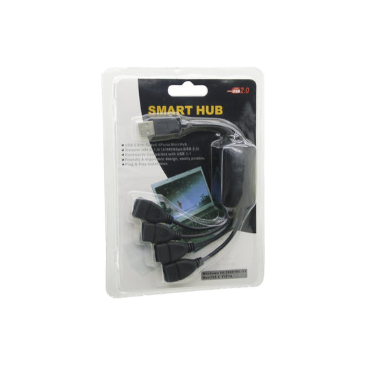 4 PORT USB HUB USB ÇOĞALTICI AKTARIM HIZI: 1.5/12/480Mbps / USB 2.0=YÜKSEK HIZ
