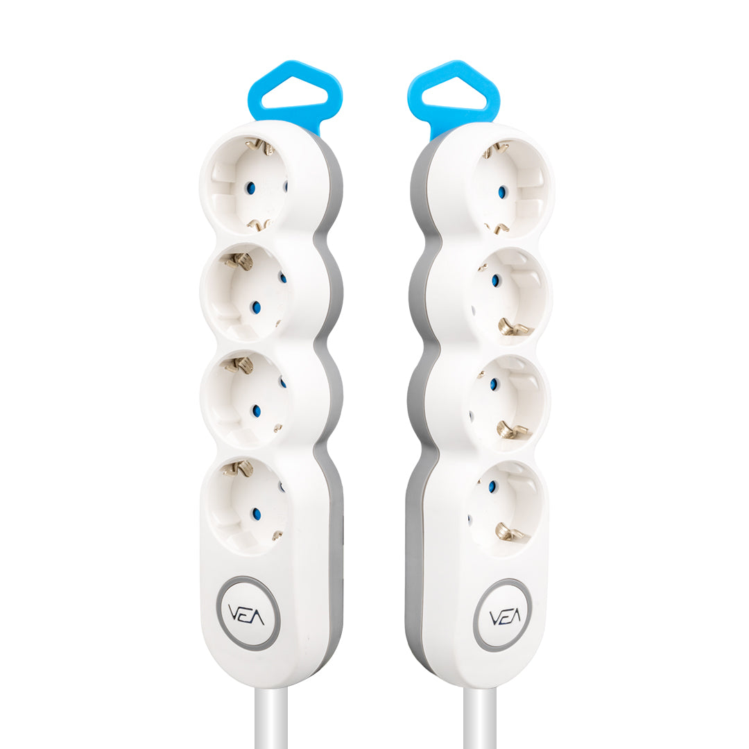 4LÜ 1.5 METRE KABLOLU ANAHTARLI GRUP PRİZ