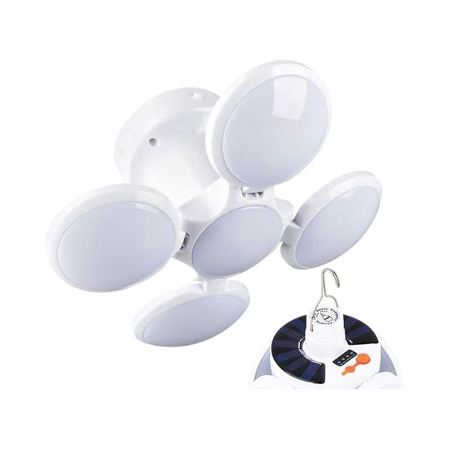 5 Kanatlı Solar Bataryalı Şarjlı Katlanabilir Acil Durum Kamp Lambası PR-2038