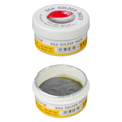 50 Gram Sıvı Krem Lehim - BGA İşlemleri İçin Profesyonel Kalite, 25-45 Mikron