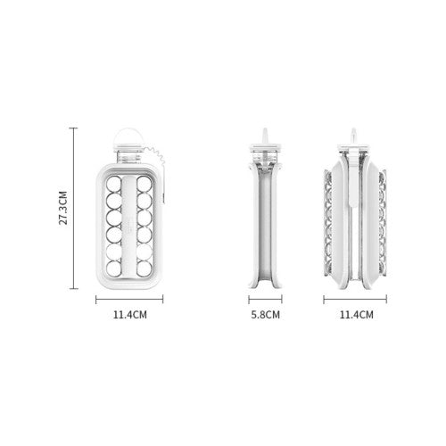 Buz Topu Kalıp 2 In 1 Buz Küpü Maker Su Şişesi