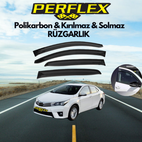 Perflex Polikarbon Kırılmaz Rüzgarlık V2 Mugen Toyota Corolla 2013+