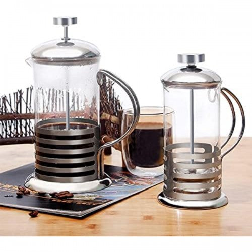 PASLANMAZ ÇELİK GÖVDELİ FRENCH PRESS KAHVE VE ÇAY DEMLEME APARATI