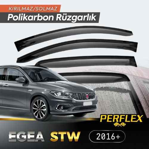 Fiat Egea STW 2016+ Cam Rüzgarlığı V2 Düz