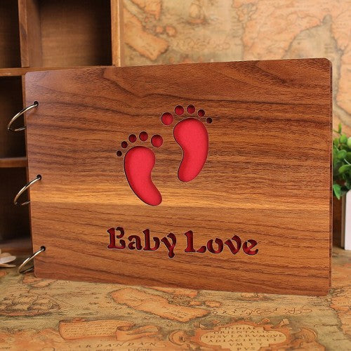 Dekoratif Ahşap Baby Love Albüm