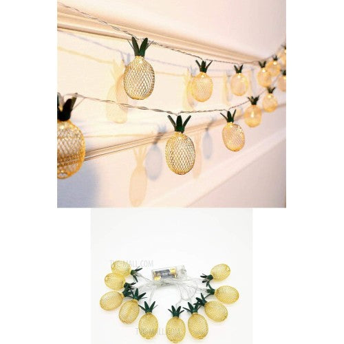 2m 10 Led Pilli 2 Kademeli Ananas Led Işık