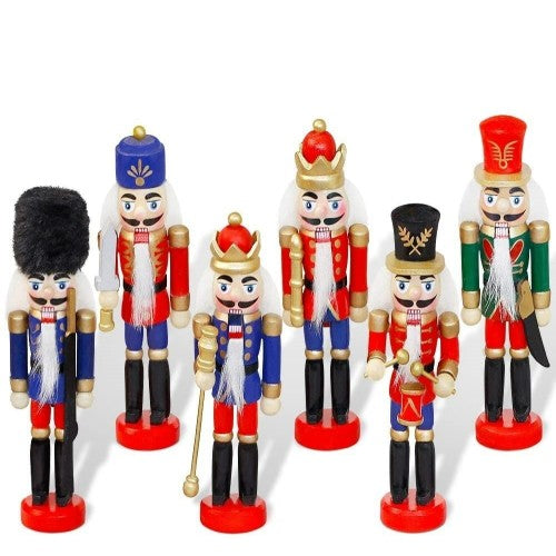 KURŞUN ASKER AHŞAP DEKORATİF EŞYA (6lı SET 13CM)