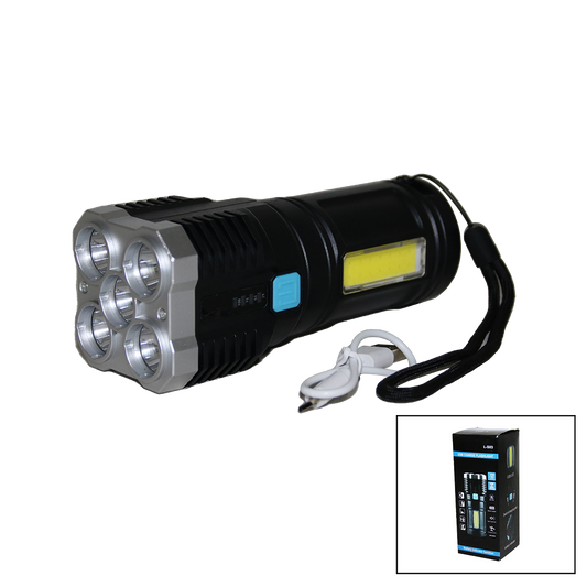 5IN1 + COB LED USB ŞARJLI EL FENERİ