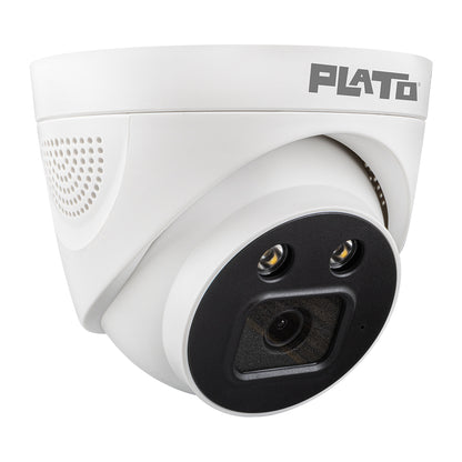 5MP COLOR VU MİKROFONLU 3.6 MM 2 ATOM LED PLASTİK KASA AHD DOME KAMERA