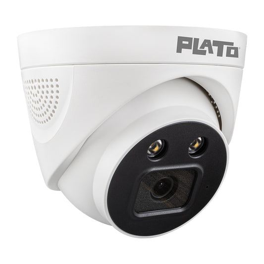 5MP COLOR VU MİKROFONLU 3.6 MM 2 ATOM LED PLASTİK KASA AHD DOME KAMERA