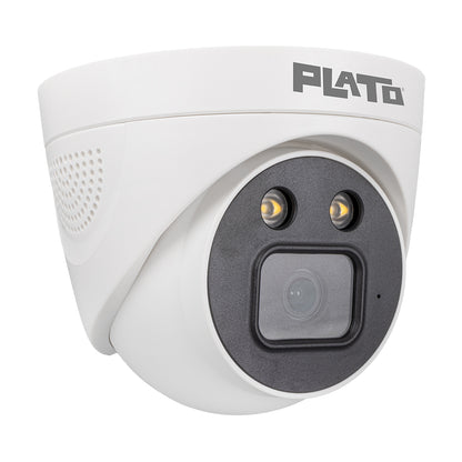 5MP COLOR VU MİKROFONLU 3.6 MM 2 ATOM LED PLASTİK KASA AHD DOME KAMERA