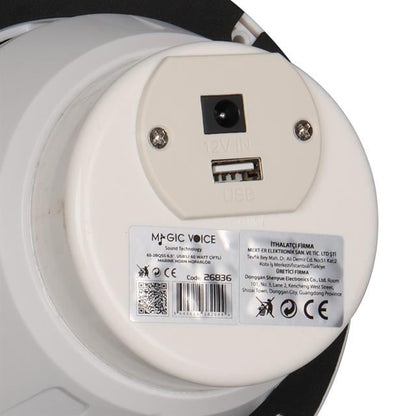 6.5” Usb&amp;apos;li 60 Watt Çiftli Marine Horn Hoparlör