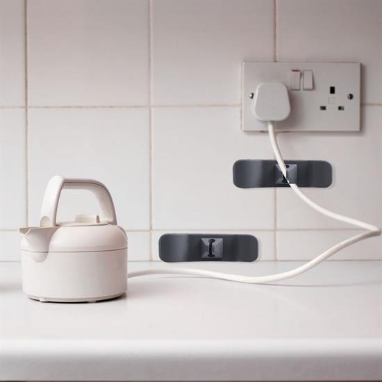 6&amp;#39;lı Pratik Kablo Toparlayıcı Yapışkanlı Klips Mutfak Air Fryer Kettle Kahve Tost Makinası