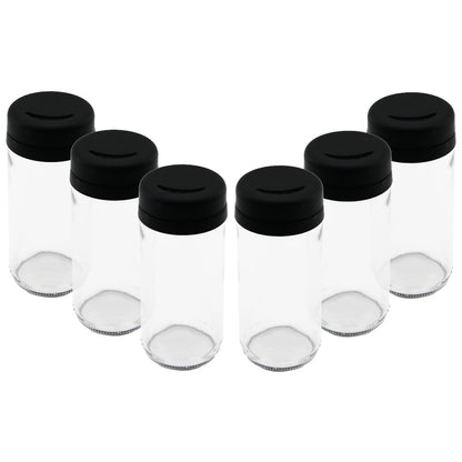 6 PCS CAM - 225ML BAHARATLIK - TUZLUK PLASTİK KAPAK