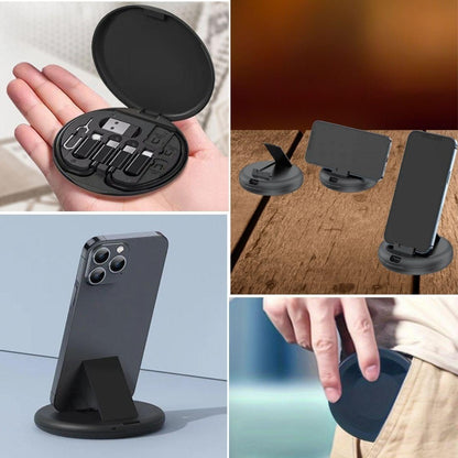 60w Destekli Kablo Kutusu Seyahat Kablo Seti 5&amp;apos;i 1 arada USB Type-C Şarj Kablosu Seti