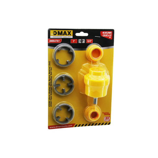 6PCS PLASTİK SU BORUSU DIŞ DİŞ AÇMA MATKAP UCU 1 - 1/2 - 3/4