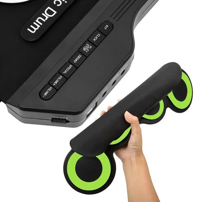 7 Ped Gökkuşağı Renkli Elektronik Roll Up Davul Kiti