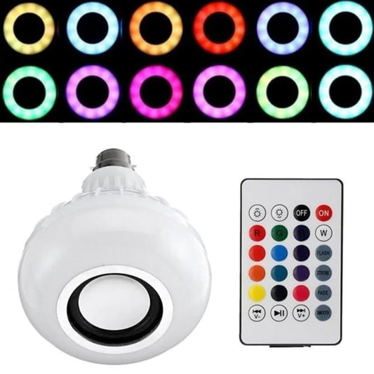 Al-SPKR Kumandalı Bluetooth Hoparlör Ampul 500 Lümen Rgb Ledli E27 Lamba