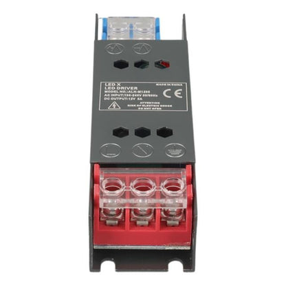 ALN-M1205 12 Volt 5 Amper 50x15x11mm Ultra Slim Metal Kasa Adaptör