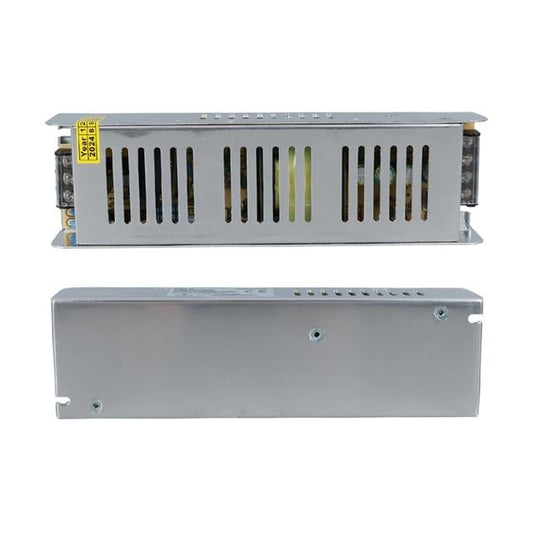 ALN-M12165S 12 Volt 16.5 Amper 200 Watt Slim Metal Kasa Adaptör 200x60x40mm