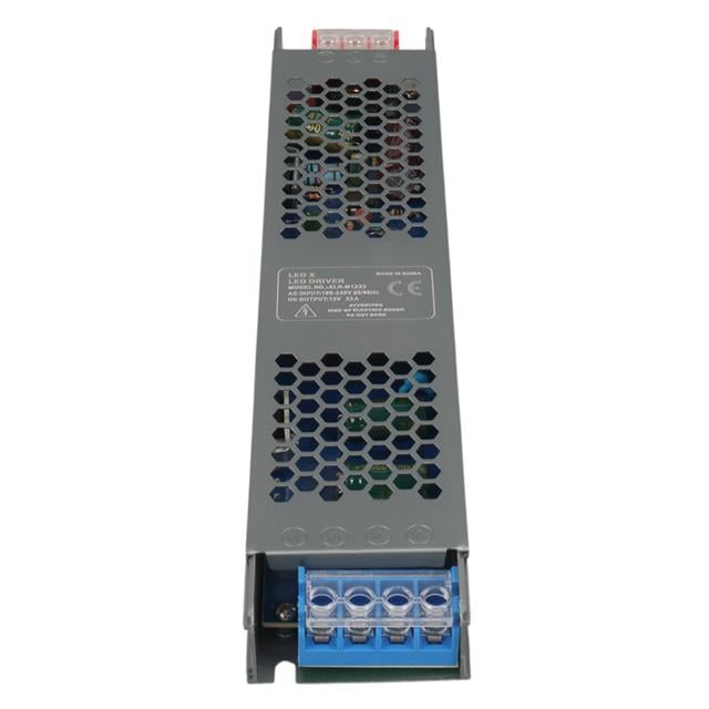 ALN-M1233 12 Volt 33 Amper 240x24x12mm Ultra Slim Metal Kasa Adaptör
