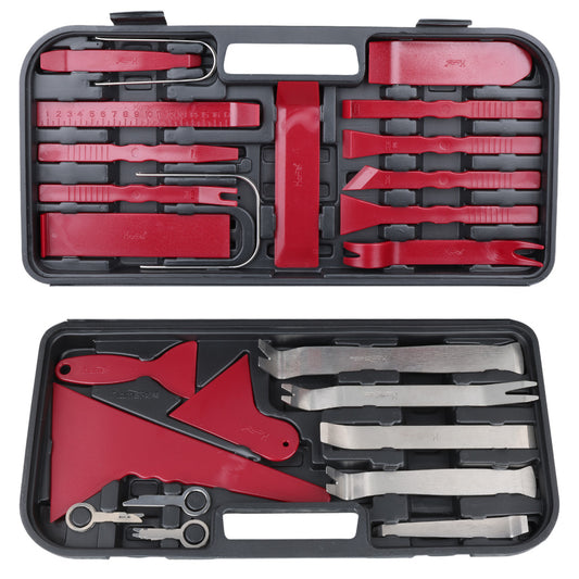 ARAÇ İÇİ SES SİSTEMİ SÖKME - LASTİK SÖKME -  KAPI DÜZELTME ÇIKARMA SETİ (33 FARKLI APARAT)