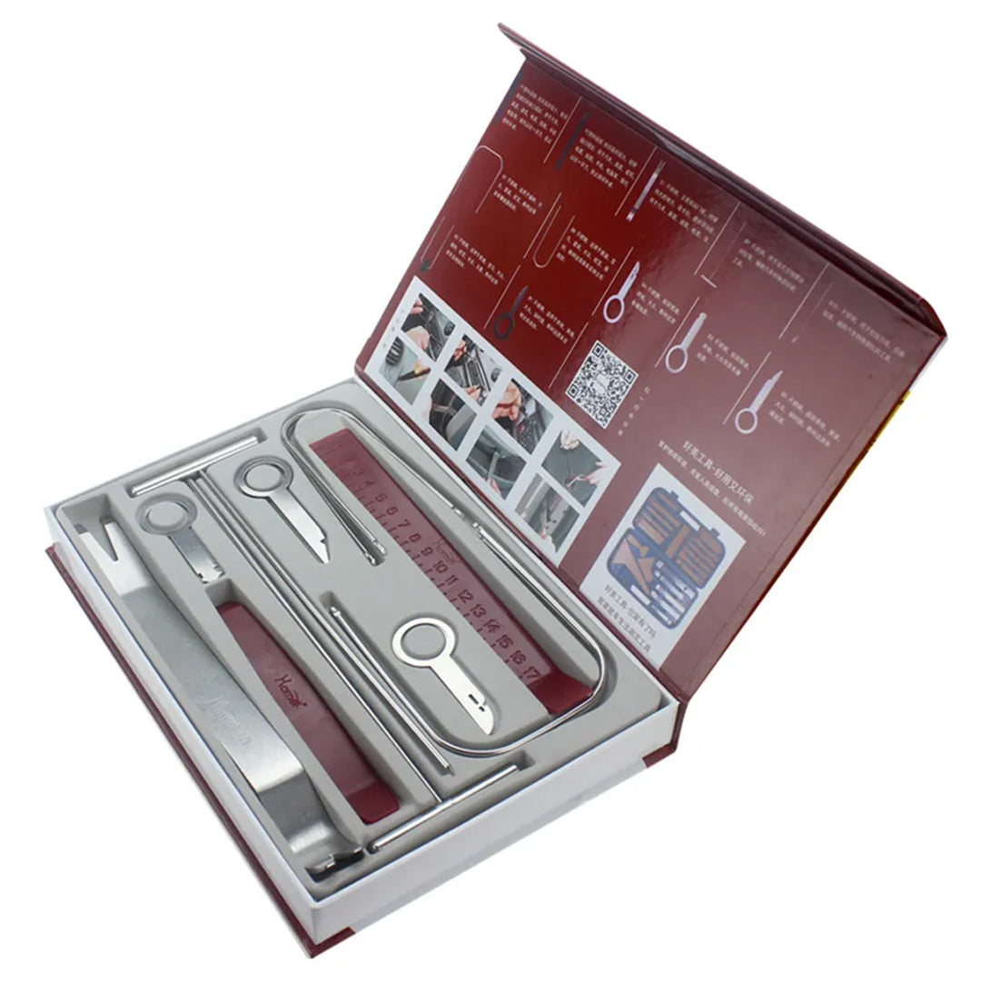 ARAÇ İÇİ SES SİSTEMİ SÖKME - LASTİK SÖKME - KAPI DÜZELTME ÇIKARMA SETİ (17 PARÇA)