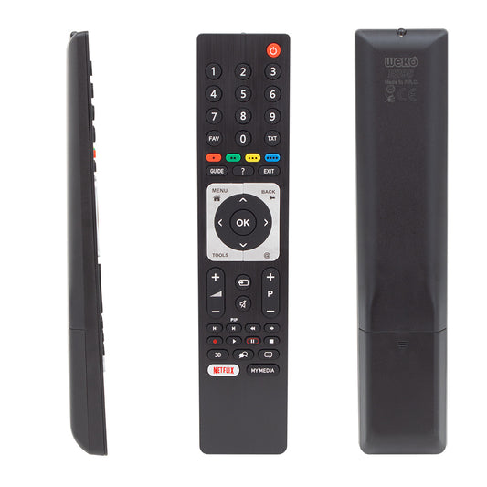 ARÇELİK-BEKO RC 3304805/01B RM-L271B NETFLIX TUŞLU LCD-LED TV KUMANDA (TS5187R-A1)